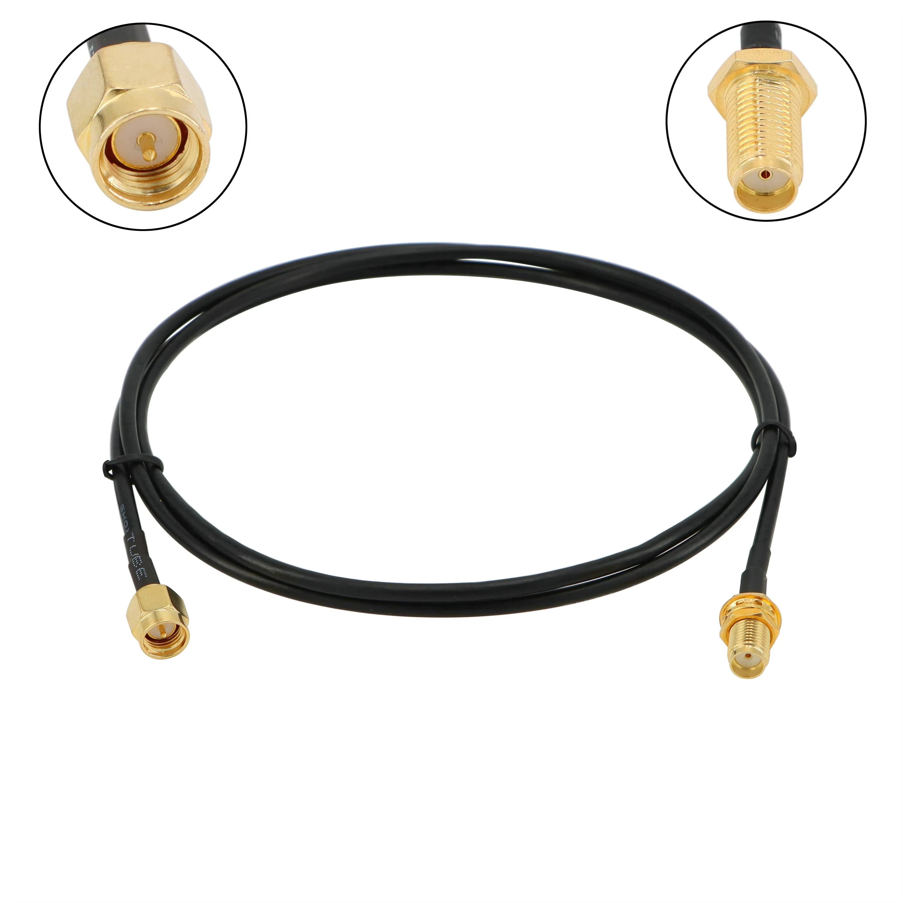 SMA Male to Female RG174 RF Coaxial Cable for WiFi Antenna Extension and 3G 4G LTE Antenna Adapter Kit